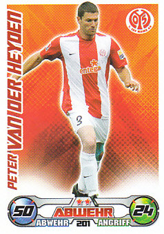 Peter van der Heyden 1. FSV Mainz 05 2009/10 Topps MA Bundesliga #201